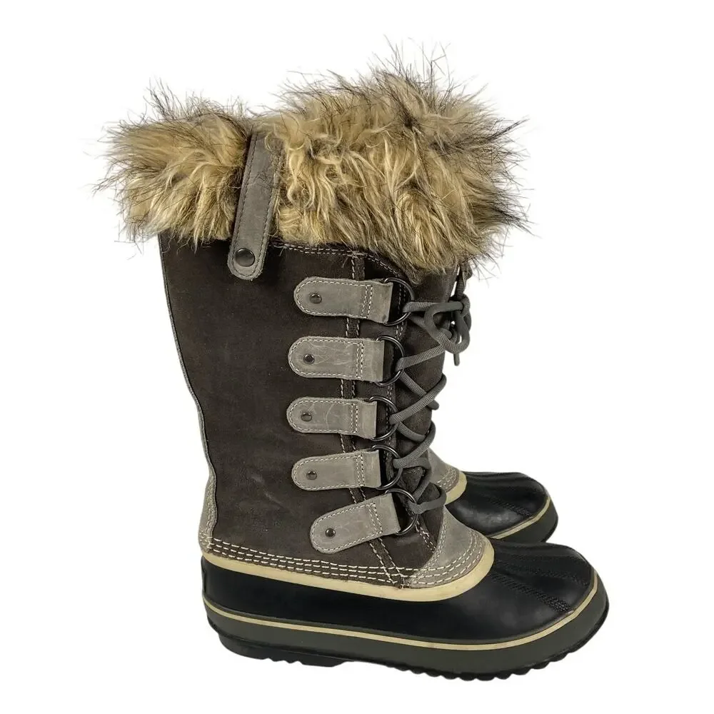 Sorel Joan Of Arctic Women's Waterproof Boots Faux Fur Size 8